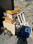 Misc including old drawers old chest of drawers, lamp and other small misc junk HA6 - removed for £75