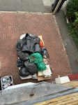 Household waste/matress/mower bags of household waste, lawnmower, mattress, wood, 2 hoovers, lead SM4 - removed for £100