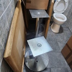 Large Removal from Betfred Sho 7 chairs
4 bags of cardboard
2 table tops
2 boxes of seat covers
2 metal stool bases
Extra cardboard
Furniture is outside and also in customers toilets M6 - removed for £160