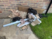 Various solar install rubbish collected by Waste Machine