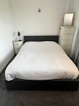 Double bed, mattress, sofa Double bed with storage underneath, mattress, two-seat dismantable sofa, tv set N1 - removed for £0