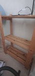 4 pieces of furniture 1 wooden TV cabinet, 1 small wooden book shelf, 1 wooden low table, 1 broken sofa bed frame (double) plus 2 loose poles ( item made of light metal)  ca 6ft long SW17 - removed for £80
