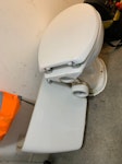 Toilet, toilet tank, heater broken toilet and toilet tank. broken heater E4 - removed for £50