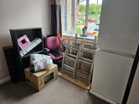 fridge freezer/ book case/offi collected by Waste Machine
