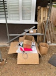 Pallet cardboard rubbish pallets, cardboard and solar installation rubbish all as seen KT12 - removed for £150