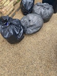 Up to 15 bags Bing bags of household waste. Cardboard to recycle. 2 bags of grass cuttings. Not all shown as will be filled today. Must be collected tomorrow. SW15 - removed for £65