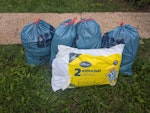 4 black bags rubbish 2 pillows 4 black bags rubbish 2 pillows TW18 - removed for £40