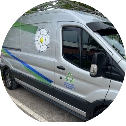 Teds Waste Services team and vehicle