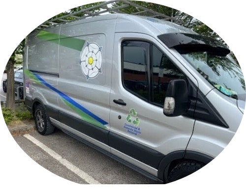 Teds Waste Services team and vehicle