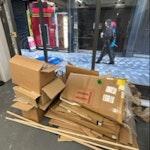 cardboard/general & 2 pallets cardboard & some general waste and
2 pallets W1 - removed for £180