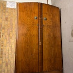 double wooden wardrobe Double wooden vintage wardrobe, good condition to use. In a garage at the moment ready to be picked up SE5 - removed for £60