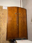 double wooden wardrobe Double wooden vintage wardrobe, good condition to use. In a garage at the moment ready to be picked up SE5 - removed for £60