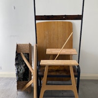 Dismantled furniture, rubble collected by Long Gone Waste Diposal