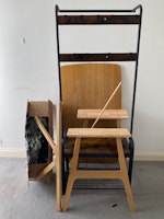 Dismantled furniture, rubble collected by Long Gone Waste Diposal