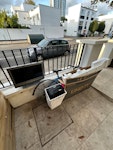 2 tvs and bike frame 2 tvs (1 working, 1 with crack)
bike frame (no wheels)
small suitcase and wicker laundry basket NW3 - removed for £60