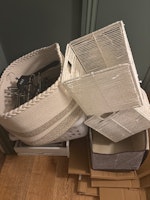 Dismantled wardrobe and other collected by Pat Smith Environmental Ltd