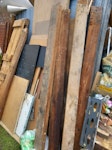 Garage/Patio gate, door,timber 1. Old Garage Metallic Gate
2. Old Patio Gate
3. Old Garage Door
4. Old Timbers
5. Bricks & othet builder waste
6. Garage worktop
7. Old roof tiles
8. Household  waste
9. Old pots
10. Ladies bicycle TW7 - removed for £325