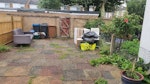 Divan base unit, 4x chairs, also 1x mattress, 4x chairs, kitchen trolley, 3 seater sofa, shoe cupboad, SW19 - removed for £180