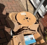Cardboard / Packaging Cardboard, plastic, wires - packaging. To be collected today or tomorrow morning. Thanks IG2 - removed for £80