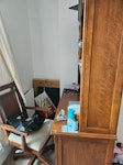 Desk , single bed frame and ma Wooden desk with attached shelf single bedframe with mattress GU22 - removed for £150