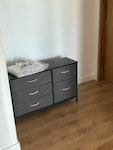 mattress bed frame and cabinet king size ikea mattress and bed frame , 40cm high cabinet, all of them only used 1 year E14 - removed for £0