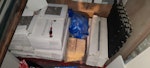 Tiles, bricks, wooden pallett Some boxes of ceramic + vinyl tiles leftover from house renovation and a wooden pallett. SW11 - removed for £70