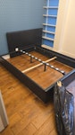 King size bed frame and desk I have a good quality king size bed frame with under bed storage and a large modular office desk SE1 - removed for £120