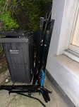 pull up bar + textiles + 2bags Dismantled pull up bar 
Textiles 
Some junk in 2 black bags NW6 - removed for £50