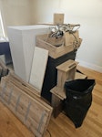 Remove Household Items Includes bookshelf, flat pack bed frame, flat pack drawers, mini freezer and radiator cover KT7 - removed for £95