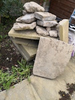 Patio slabs collected by Rubbish Clear Away