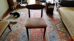 double bed, sofa bed, 2 chairs Double bed (6'6'' x 5' approx.) with mattress, bed lifts up to provide 2 compartments for storage space
Sofa bed, width 4' approx
NB: The flat is in a building with a gated courtyard, access by pressing 1 followed by bell icon on keypad, parking available in courtyard N1 - removed for £150