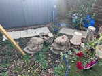wood and concrete stones N2 - removed for £160
