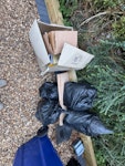 General Rubbish a few black bags, a door mat and small piece of carpet. plus a cardboard box with some stuff in it SL5 - removed for £30