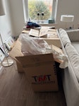 18 boxes About 15 cardboard boxes and paper from a move NW3 - removed for £100