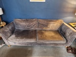 4 seater sofa Large 4 seater sofa. Legs and cushions can be removed for easy transport. It's on the ground floor of our house with 5 steps to the front door. Im able to help move sofa. On street parking . NW5 - removed for £80