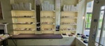 shelving once we remove it we will remove these shelves from the shop they will be neatly stacked ready for collection outside the shop SW6 - removed for £225