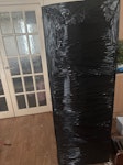 Rotten Fridge freezer. Wrapped Old fridge freezer mouldy. Wrapped in cellophane. WA7 - removed for £60