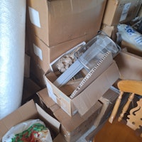 Cardbox, paper, some plastics collected by M & J Waste Management Ltd