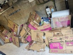 Card board boxes and rubbish Cardboard boxes from a house move and a few black bin bags of rubbish (mainly packing materials) GU27 - removed for £130