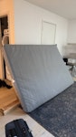 mattress and bed frame one 1.5m x 2m John Lewis bed frame, nearly new.
one 1.5m x 2m ikea mattress, There are some stains, but it’s fully functional and can be reused. SE1 - removed for £95