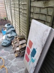 Rubble, Bricks, Tiles, Marble Approx 12 bags of rubble, 25 yellowstone bricks, 3 large tiles, 1 marble hearth.

Photos taken at rear, but will move out front by the road when collection confirmed. E15 - removed for £125