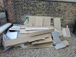 3 cubic meter waste 3 cubic of mainly mdf offcuts, cardboard, some tiles, a pallette W9 - removed for £120