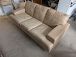3 Seater Sofa -Deconstructable We are moving flat, and the new flat will have a sofa.

This sofa's arms can be detached, and we are happy to detach them before pickup.

Can be deconstructed in to 4 parts: Seat, back, left arm rest, right arm rest.

The length of the sofa seat at it's max is ~210cm. The length of the back is ~185cm. NW3 - removed for £90