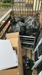 Bags and flattened boxes I recently moved and have a few general waste bags along with some flattened boxes ready for removal TW9 - removed for £65
