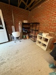 left over house move 3 Shelve units (flat packable), 1small unit, 1 chair, 1 pack LVT, couple of roof tiles, potting compost, reusable tap, reusable Rug other items in pic if missed - Access via garage on drive RG5 - removed for £90