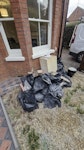 Fireplace Waste. Approx 15 bags of rubble, the bags are only half full, so not to heavy. Other bits of general waste. GU12 - removed for £100