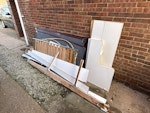 Wardrobe doors and shelving Wardrobe doors and inner wardrobe structures. RH15 - removed for £60