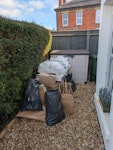 Various install rubbish as pic all as per pic various install rubbish inc rails pallets cardboard etc GL53 - removed for £150