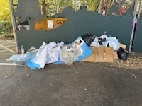 Mixed rubbish from event collected by Quick rubbish recycling Ltd