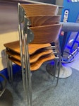 Remove Chairs, metal strips 5x chairs to be removed
 15x metal sticks
2x wooden boards PE21 - removed for £80